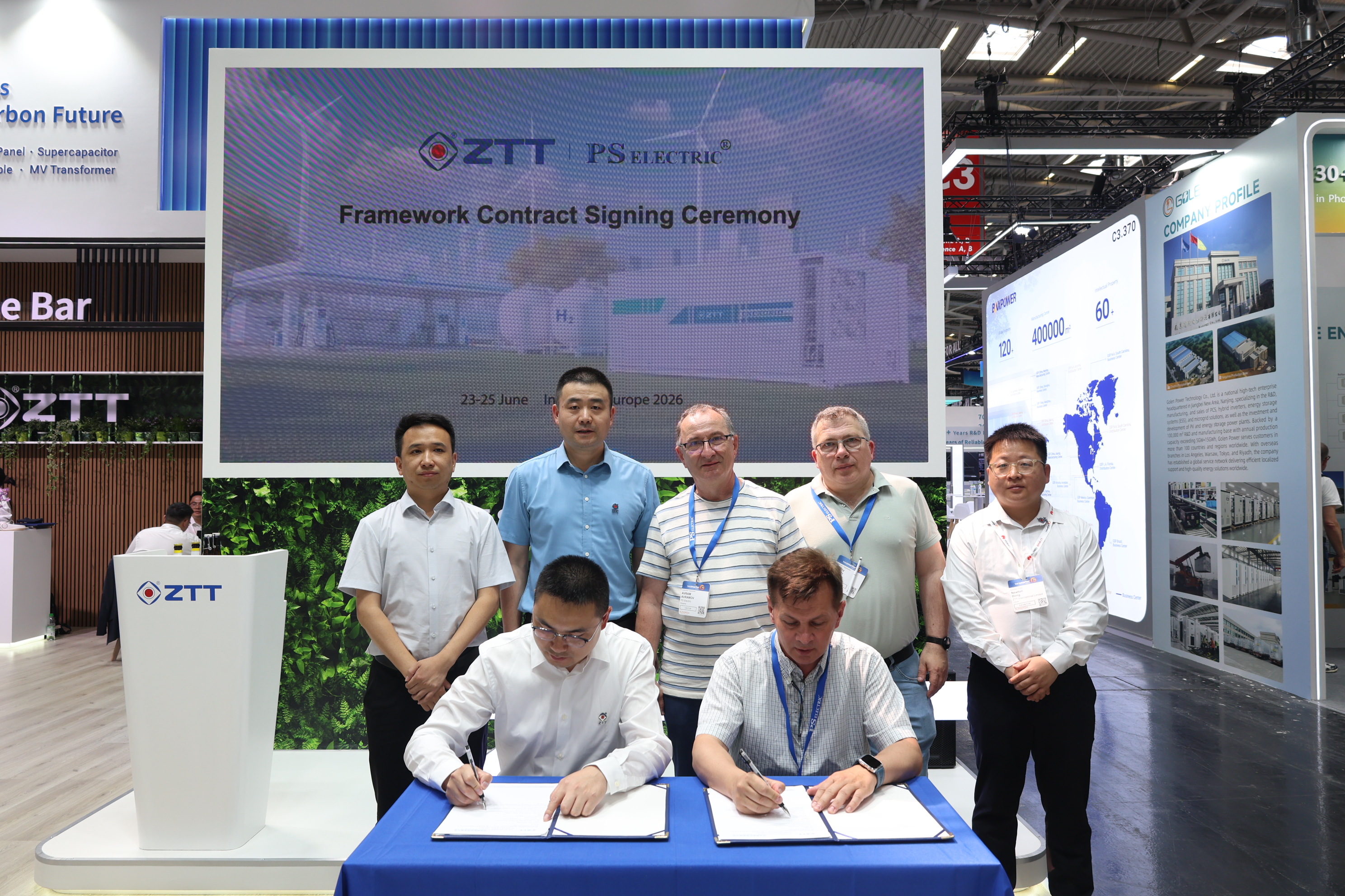 ZTT and PS ELECTRIC Sign Framework Procurement Agreement to Advance Long-Term Cooperation at Intersolar Europe 2026